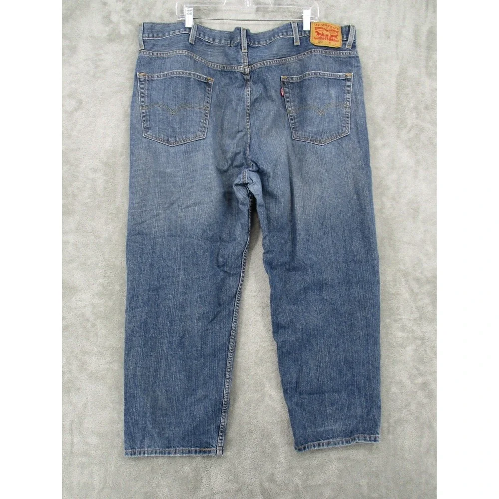 Levis 550 Jeans Mens Size 46 Relaxed Straight Leg Dark Wash Casual Workwear